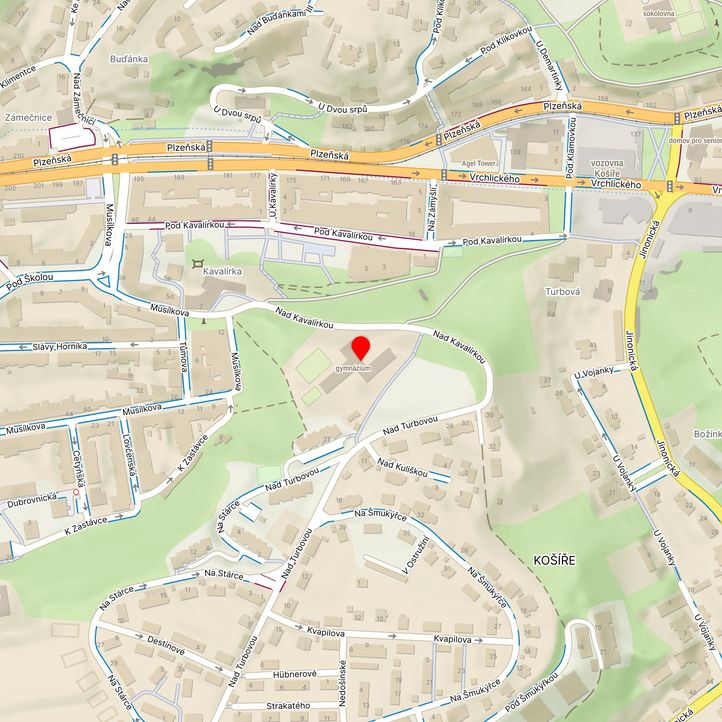 Mapa školy z Mapy.cz