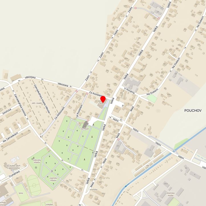 Mapa školy z Mapy.cz