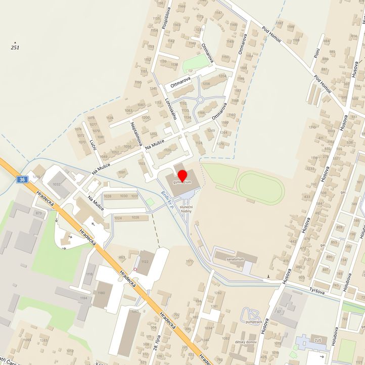 Mapa školy z Mapy.cz