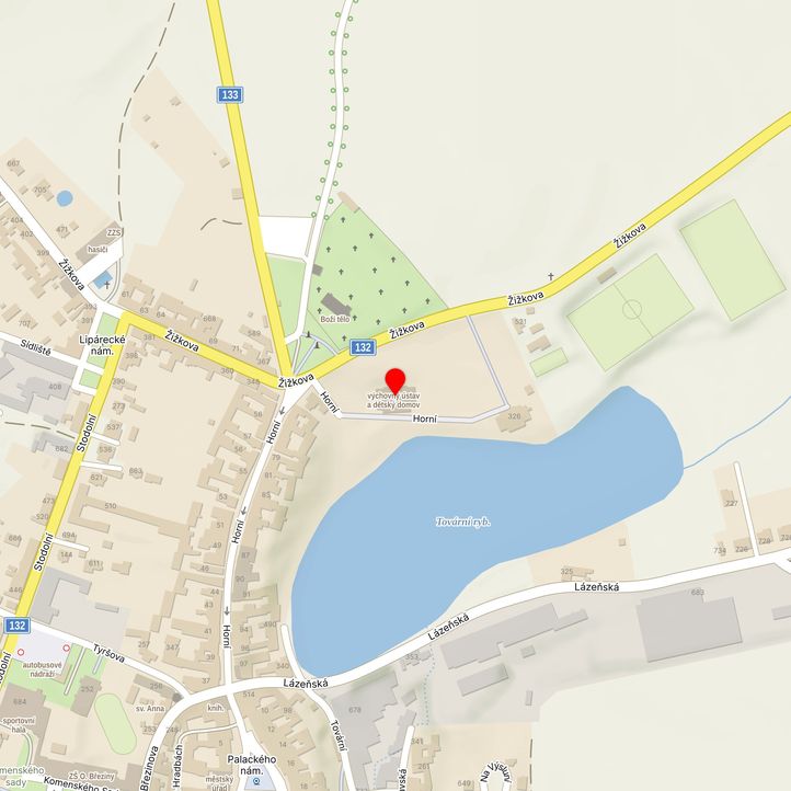 Mapa školy z Mapy.cz