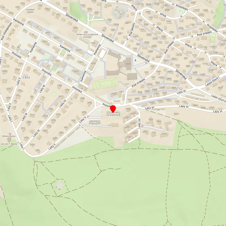 Mapa školy z Mapy.cz