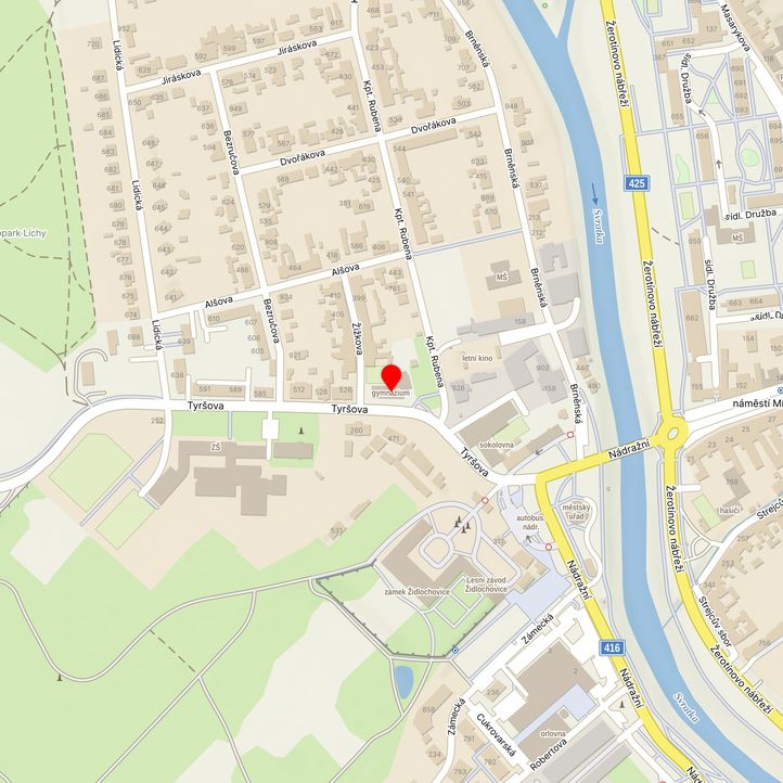 Mapa školy z Mapy.cz
