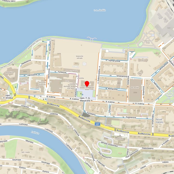 Mapa školy z Mapy.cz