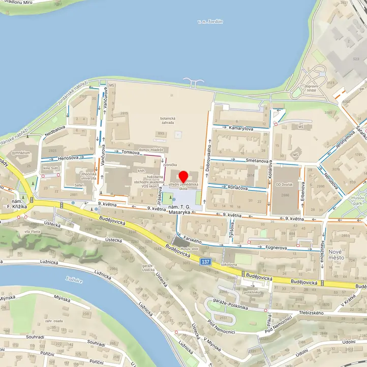 Mapa školy z Mapy.cz
