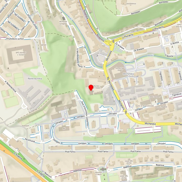 Mapa školy z Mapy.cz