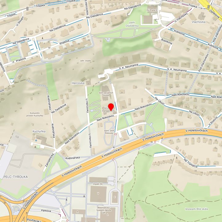 Mapa školy z Mapy.cz
