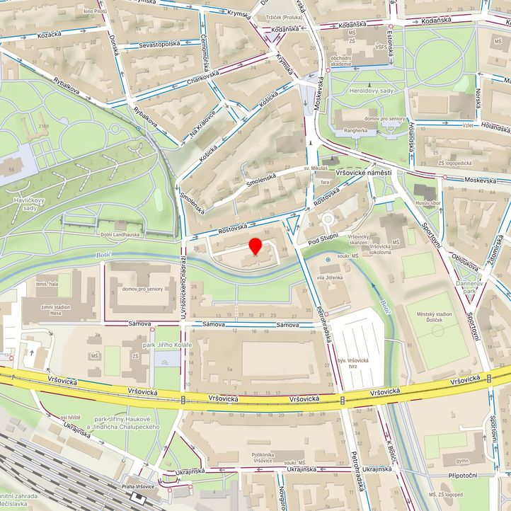 Mapa školy z Mapy.cz