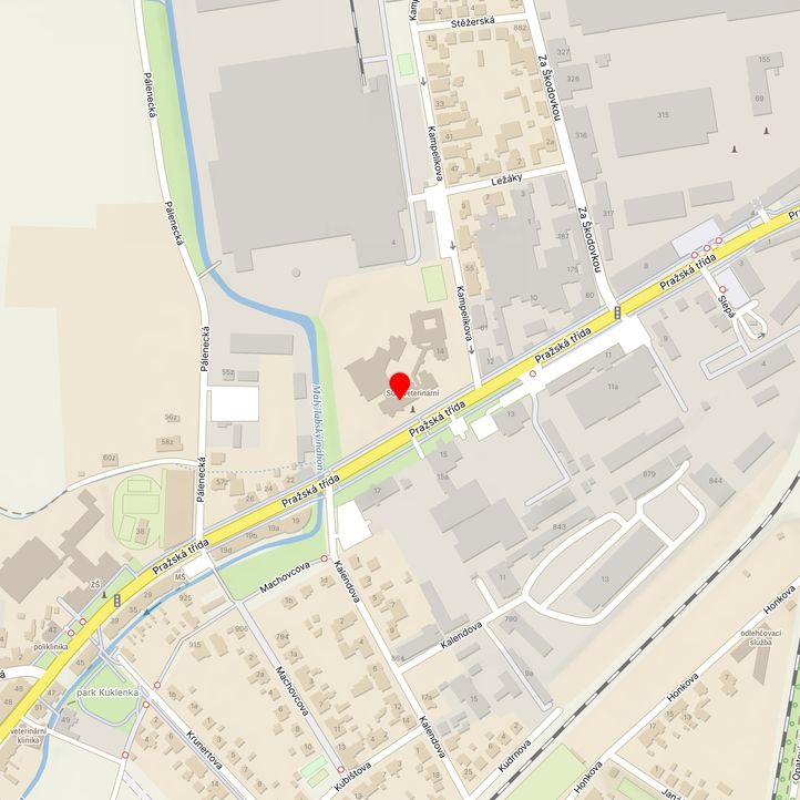 Mapa školy z Mapy.cz