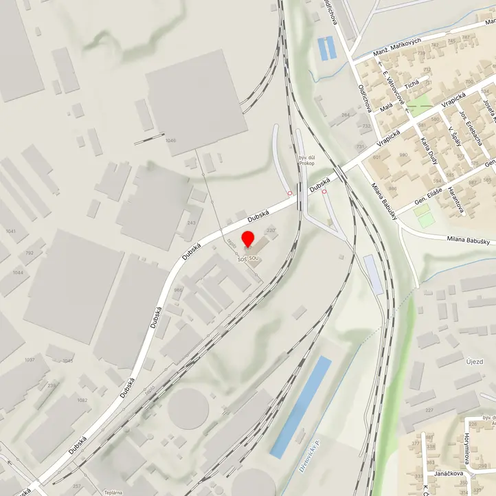 Mapa školy z Mapy.cz