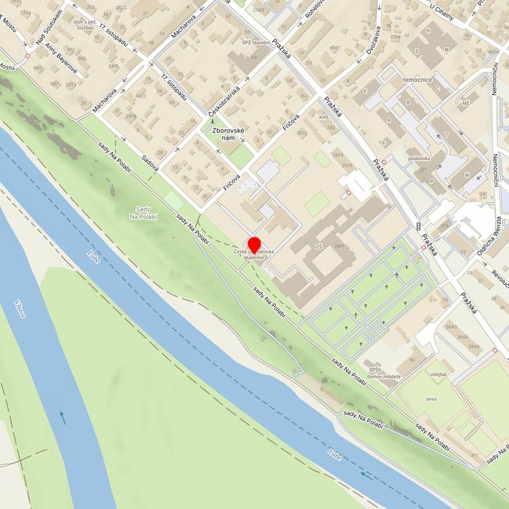 Mapa školy z Mapy.cz