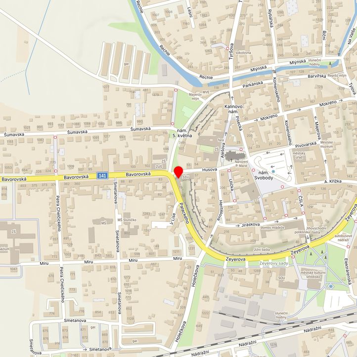 Mapa školy z Mapy.cz