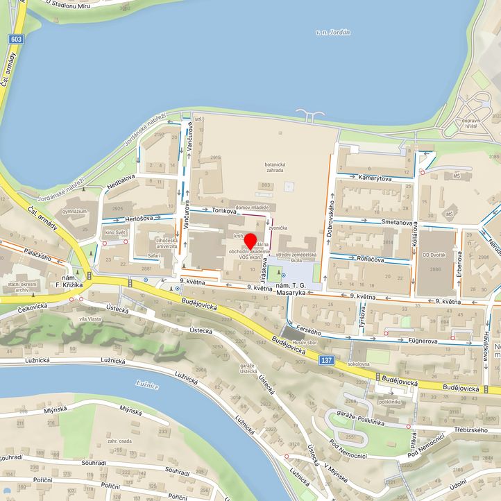 Mapa školy z Mapy.cz