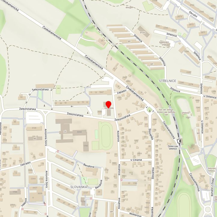 Mapa školy z Mapy.cz