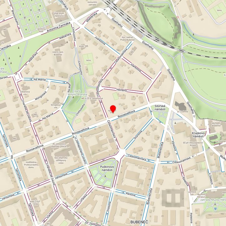 Mapa školy z Mapy.cz