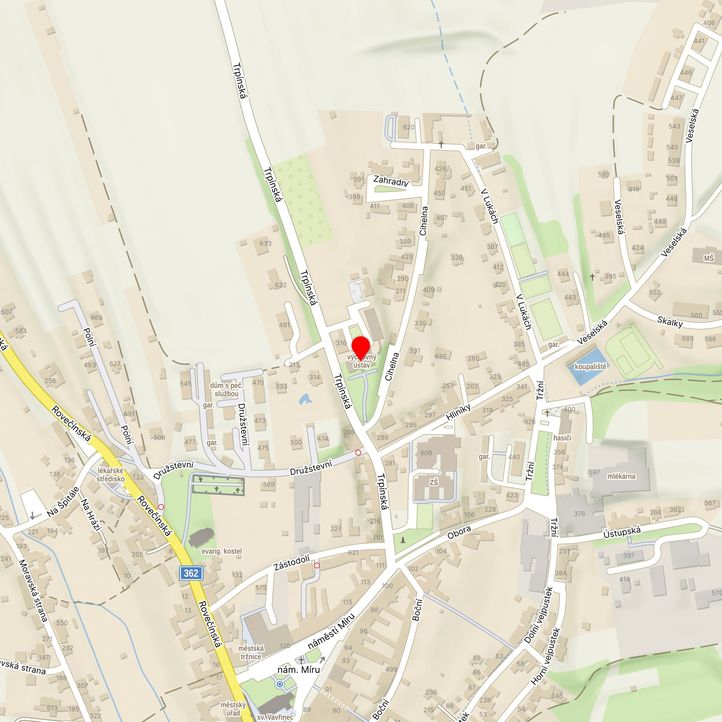 Mapa školy z Mapy.cz
