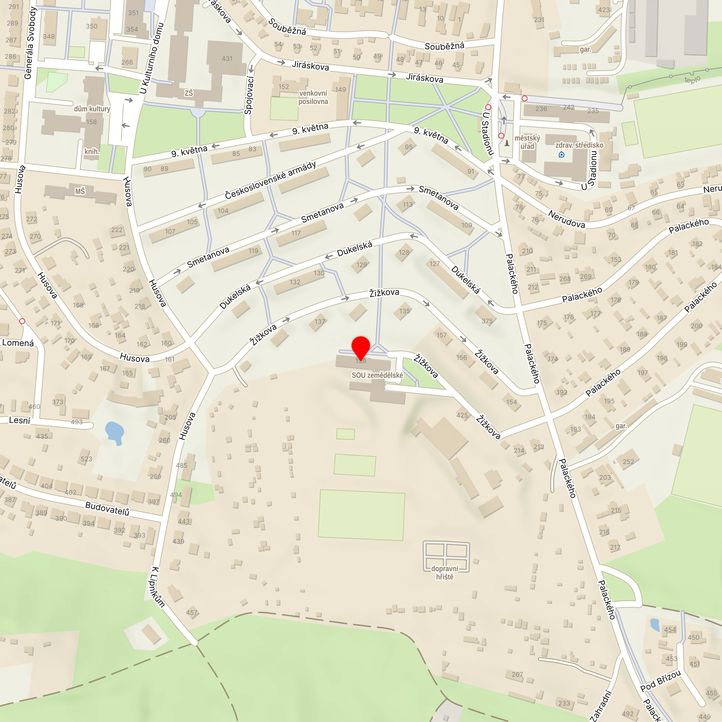 Mapa školy z Mapy.cz