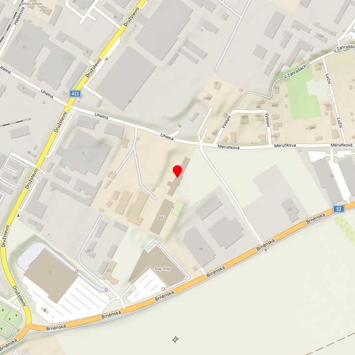 Mapa školy z Mapy.cz