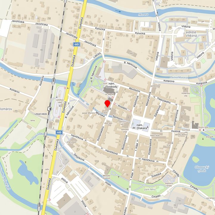 Mapa školy z Mapy.cz
