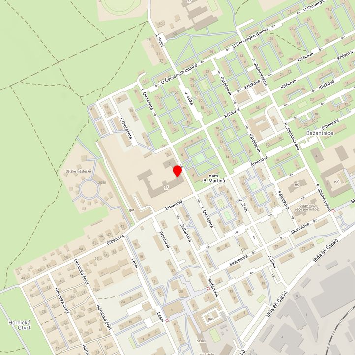 Mapa školy z Mapy.cz