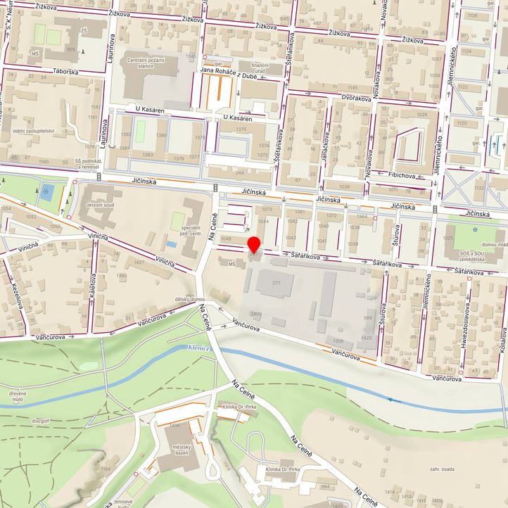 Mapa školy z Mapy.cz