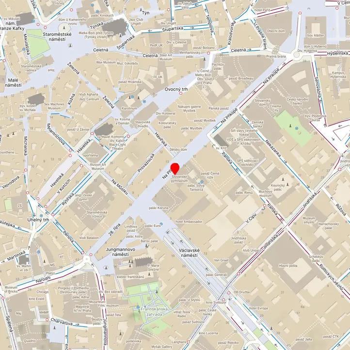 Mapa školy z Mapy.cz