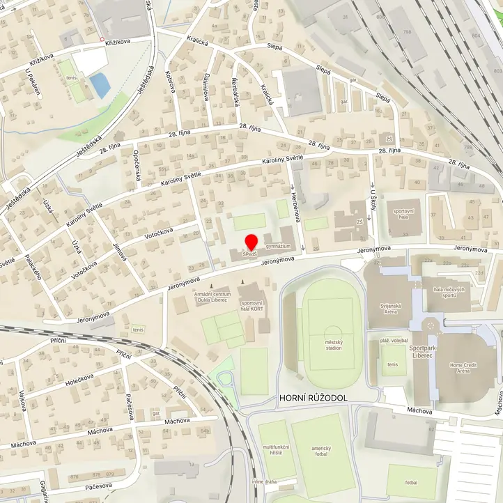 Mapa školy z Mapy.cz