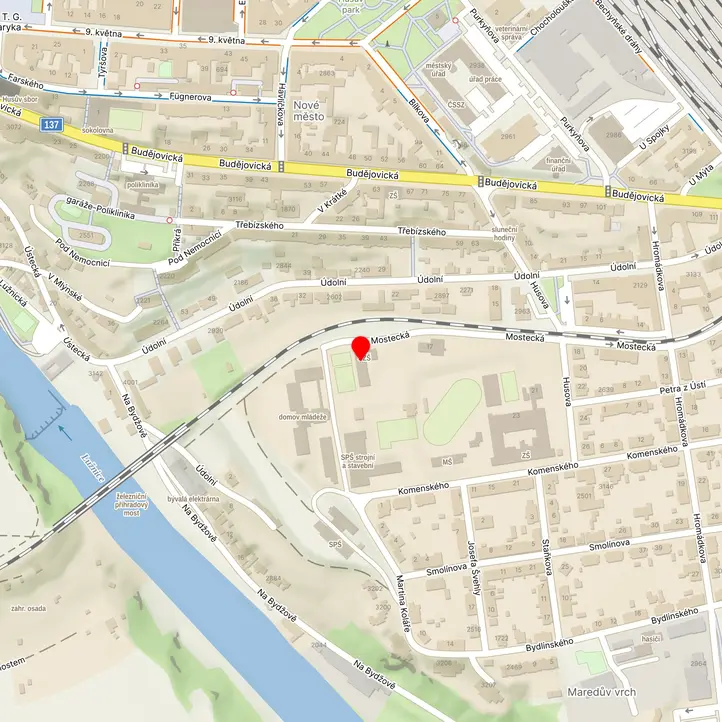 Mapa školy z Mapy.cz