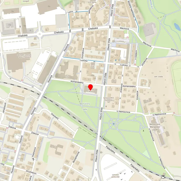 Mapa školy z Mapy.cz