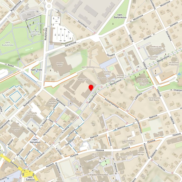Mapa školy z Mapy.cz