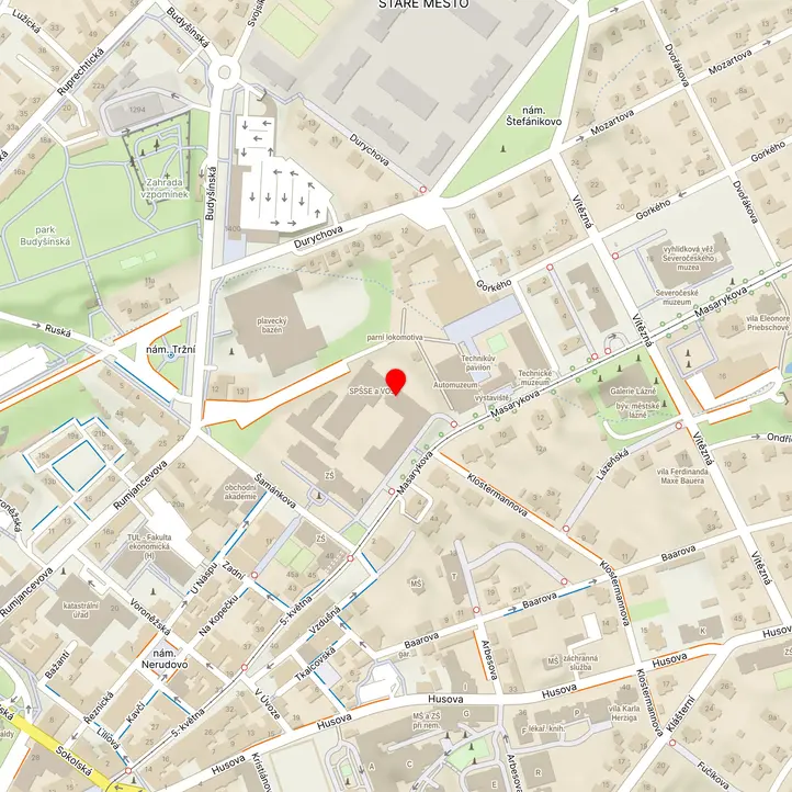 Mapa školy z Mapy.cz