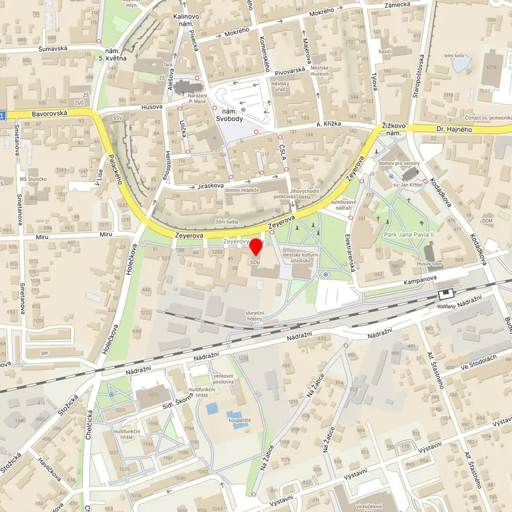 Mapa školy z Mapy.cz