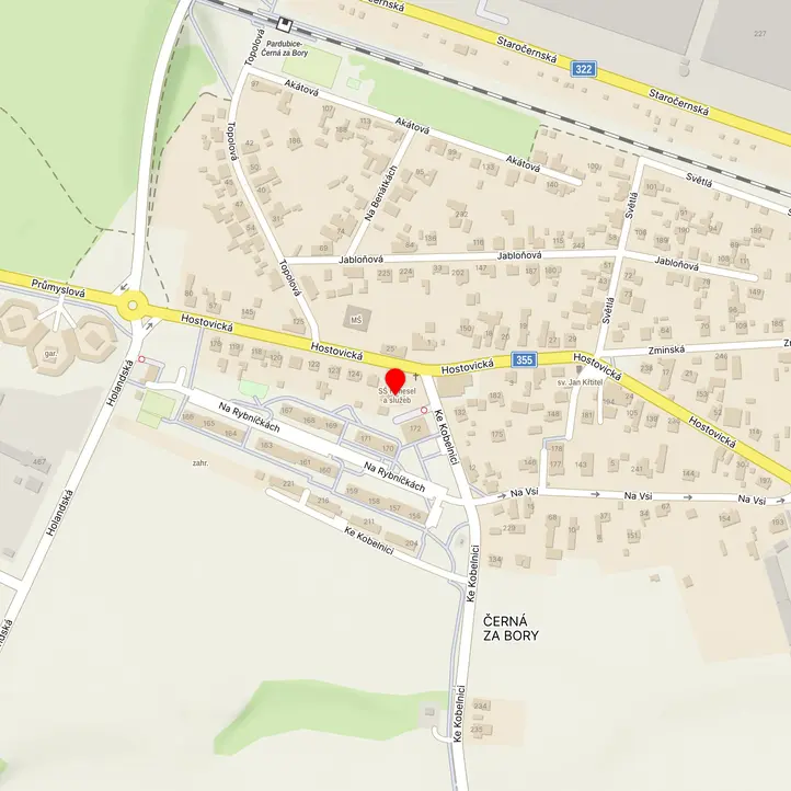Mapa školy z Mapy.cz