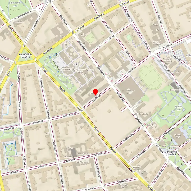 Mapa školy z Mapy.cz