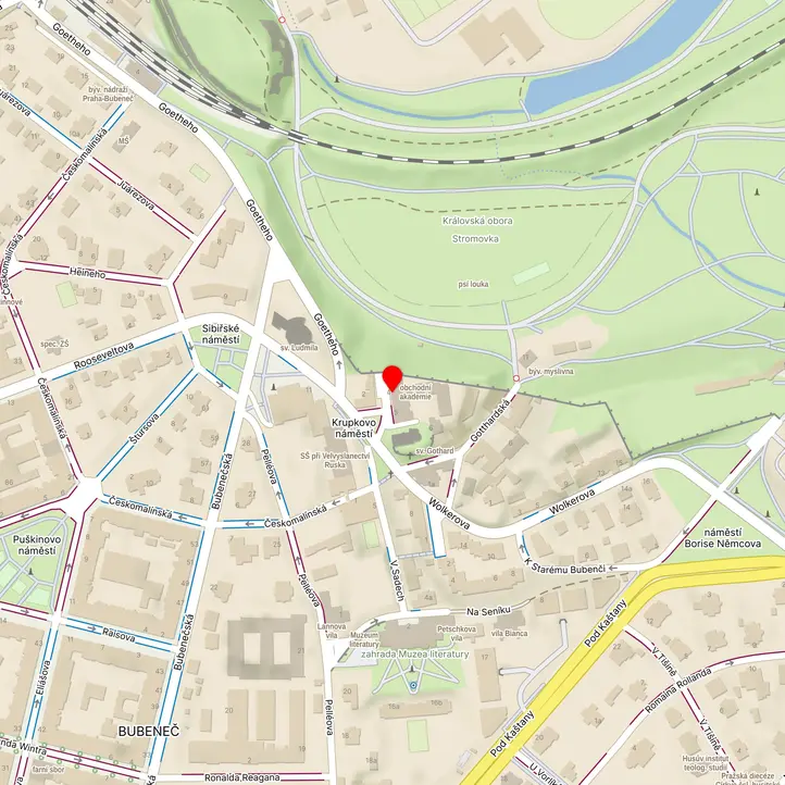 Mapa školy z Mapy.cz