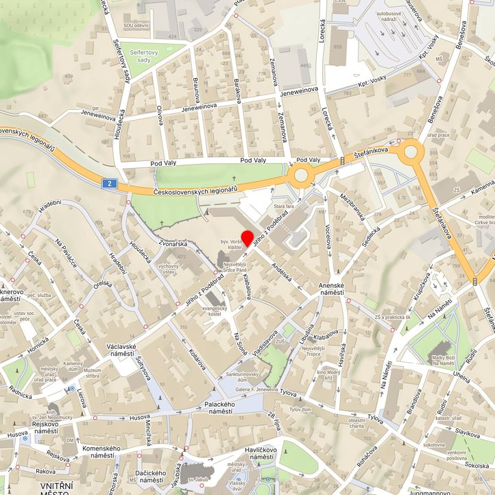 Mapa školy z Mapy.cz