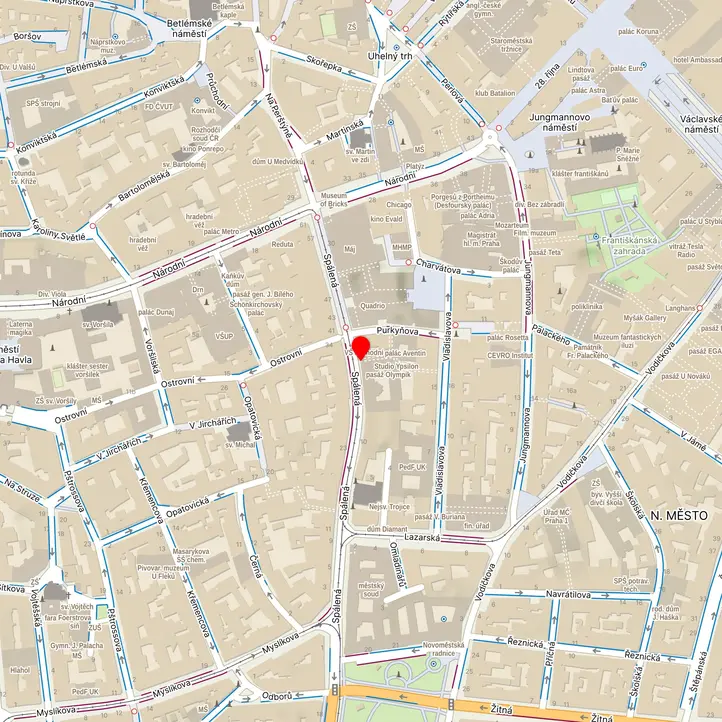 Mapa školy z Mapy.cz