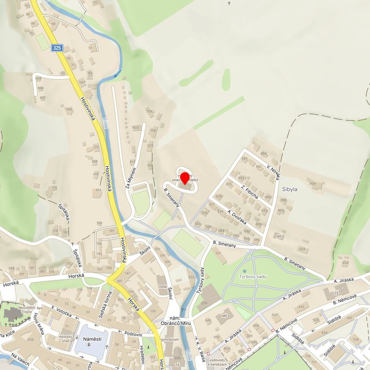 Mapa školy z Mapy.cz