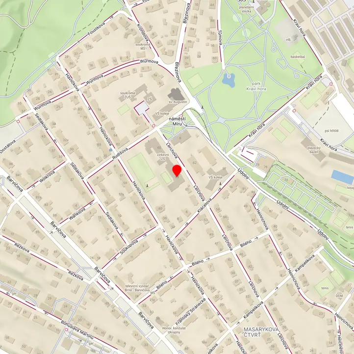 Mapa školy z Mapy.cz