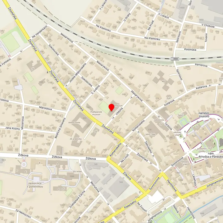 Mapa školy z Mapy.cz