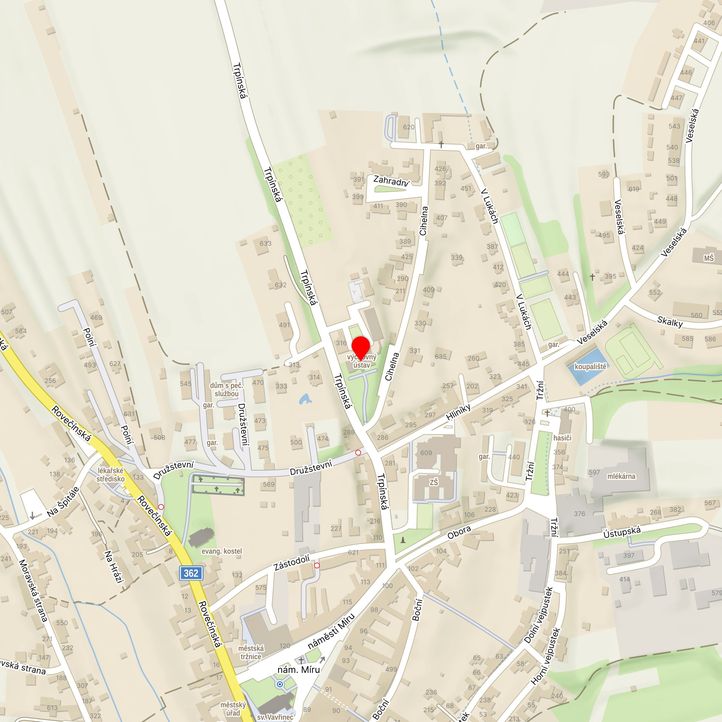 Mapa školy z Mapy.cz