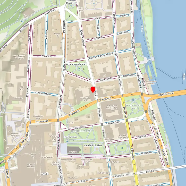 Mapa školy z Mapy.cz