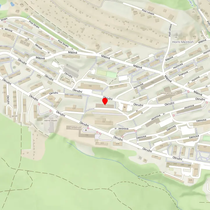 Mapa školy z Mapy.cz