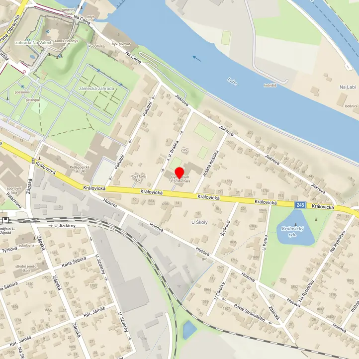 Mapa školy z Mapy.cz
