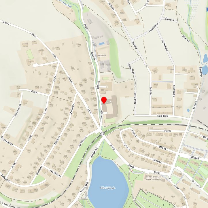 Mapa školy z Mapy.cz
