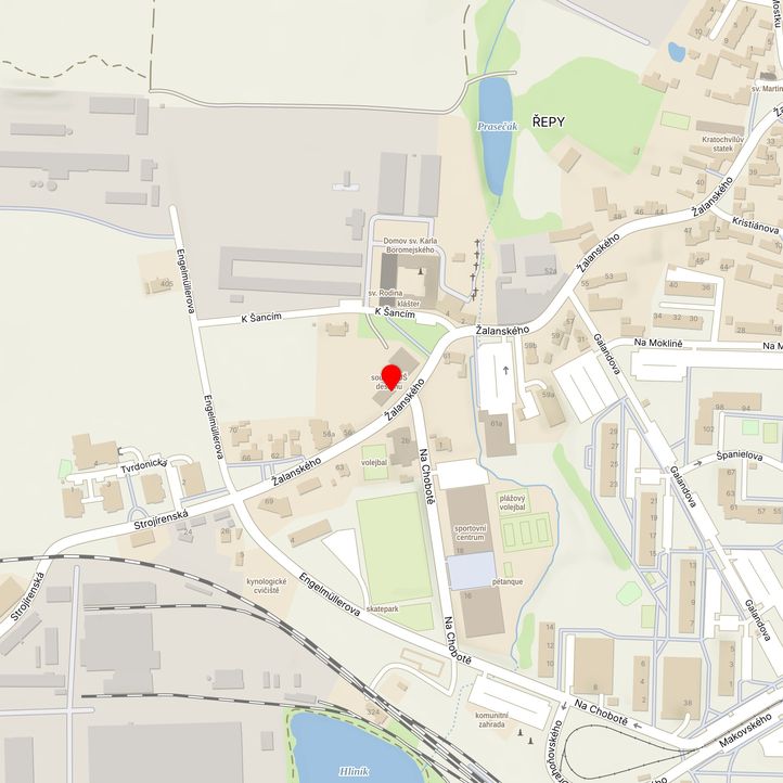 Mapa školy z Mapy.cz