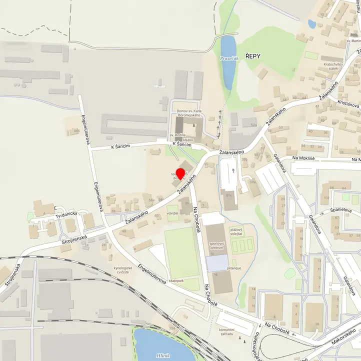 Mapa školy z Mapy.cz