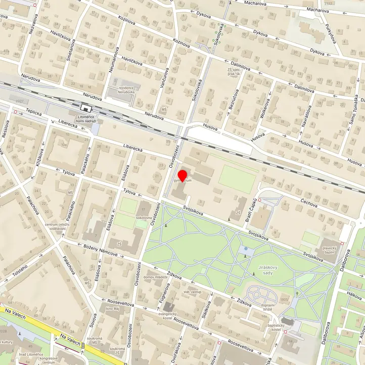 Mapa školy z Mapy.cz