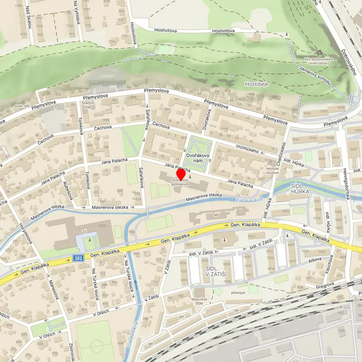 Mapa školy z Mapy.cz