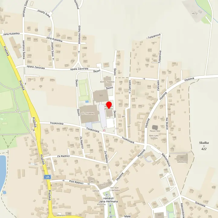 Mapa školy z Mapy.cz