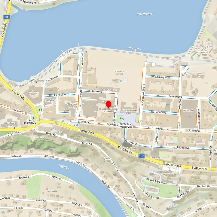 Mapa školy z Mapy.cz